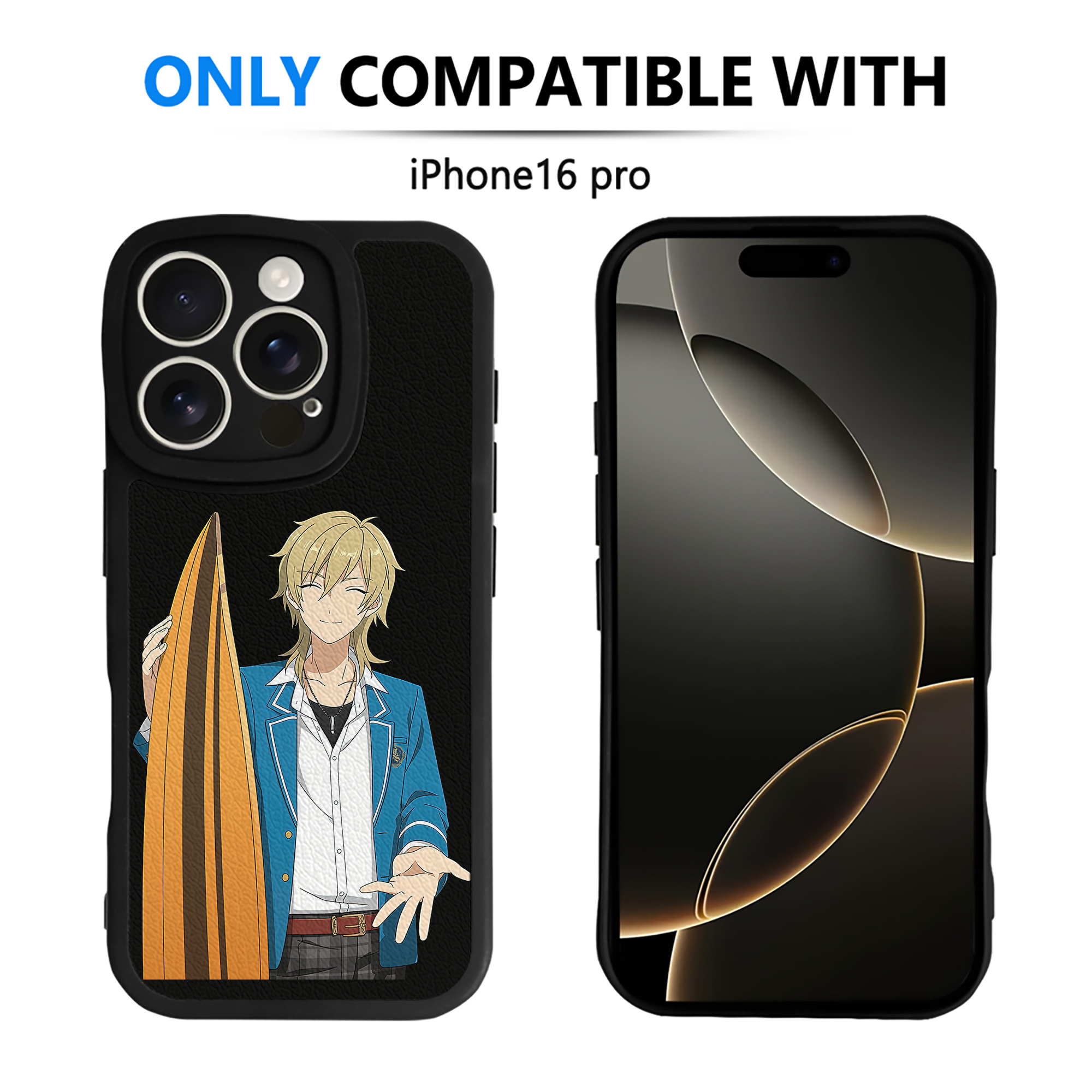 （画像用） あんさんぶるスターズ! Ensemble Stars 【iPhone 16シリーズ対応】シリコンスマホケース（レザー調） 材質：シリコン